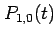 $\displaystyle P_{1,0}(t)$