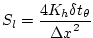 $\displaystyle S_{l} = \frac{4 K_{h} \delta t_{\theta}}{{\Delta x}^2}$