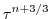 $\displaystyle \tau^{n+3/3}$