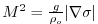 $ M^2 = \frac{g}{\rho_o} \vert{\bf\nabla} \sigma\vert$