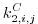 $\displaystyle k_{2,i,j}^{C}$