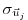 $ \sigma_{\vec{u}_j}$