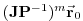 $ (\ensuremath{\mathbf{J}}\ensuremath{\mathbf{P}}^{-1})^m\ensuremath{\vec{\mathbf{r}}}_0$
