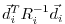 $ \vec{d}_i^T R_i^{-1} \vec{d}_i$