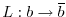 $ L:
b\rightarrow \overline{b}$