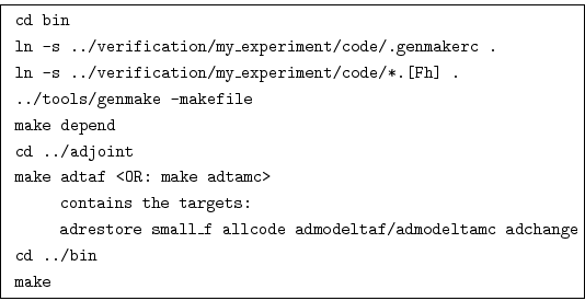 \begin{equation*}
\boxed{
\begin{aligned}
~ & \mbox{\tt cd bin} \\
~ & \mbox{...
...\mbox{\tt cd ../bin} \\
~ & \mbox{\tt make} \\
\end{aligned}}
\end{equation*}
