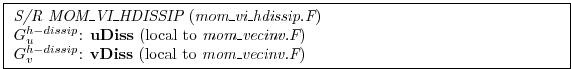 \fbox{ \begin{minipage}{4.75in}
{\em S/R MOM\_VI\_HDISSIP} ({\em mom\_vi\_hdissi...
...ar
$G_v^{h-dissip}$: {\bf vDiss} (local to {\em mom\_vecinv.F})
\end{minipage} }