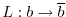 $ L:
b\rightarrow \overline{b}$