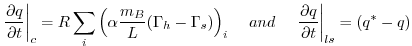 $\displaystyle \left.{{\partial q \over {\partial t}}}\right\vert _{c} = R \sum_...
...space{.4cm} \left.{{\partial q \over {\partial t}}}\right\vert _{ls} = (q^*-q)
$