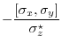 $\displaystyle - \frac{ [\sigma_x,\sigma_y] }{\sigma_z^\star}$