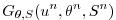 $\displaystyle G_{\theta,S} ( u^n, \theta^n, S^n )$