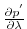 $ \frac{\partial p^{'}}{\partial \lambda}$