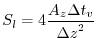 $\displaystyle S_{l} = 4 \frac{A_{z} \Delta t_{v}}{{\Delta z}^2}$
