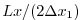 $\displaystyle Lx/( 2 \Delta x_1 )$