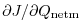 $ \partial J/\partial Q_\mathrm{netm}$