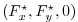$ (F_x^\star,F_y^\star,0)$