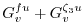 $\displaystyle G_v^{fu} + G_v^{\zeta_3 u}$