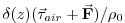 $ \delta(z) (\ensuremath{\vec{\mathbf{\mathbf{\tau}}}}_{air} + \ensuremath{\vec{\mathbf{F}}})/\rho_0$