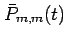 $ \bar{P}_{m,m}(t)$